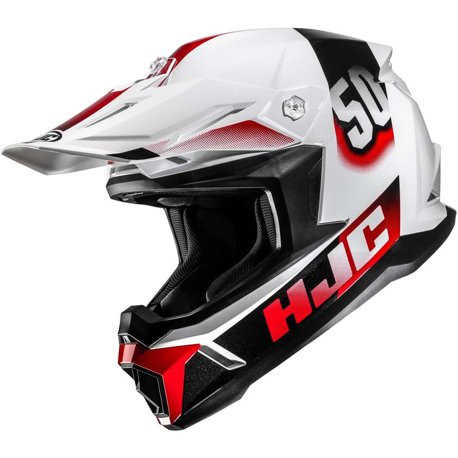 Casco Moto Cross Enduro Hjc C50 DASH MC1 Rosso