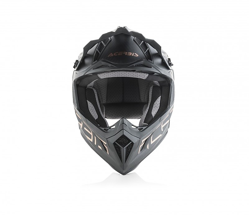 Casco ACERBIS Steel Carbon Black / Red · Motocard