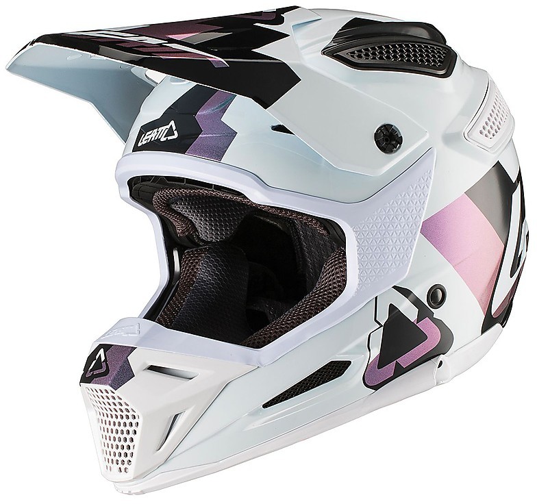 Casco Moto Cross Enduro in Fibra Leatt GPX 5.5 V19.1 Bianco Nero Vendita  Online 