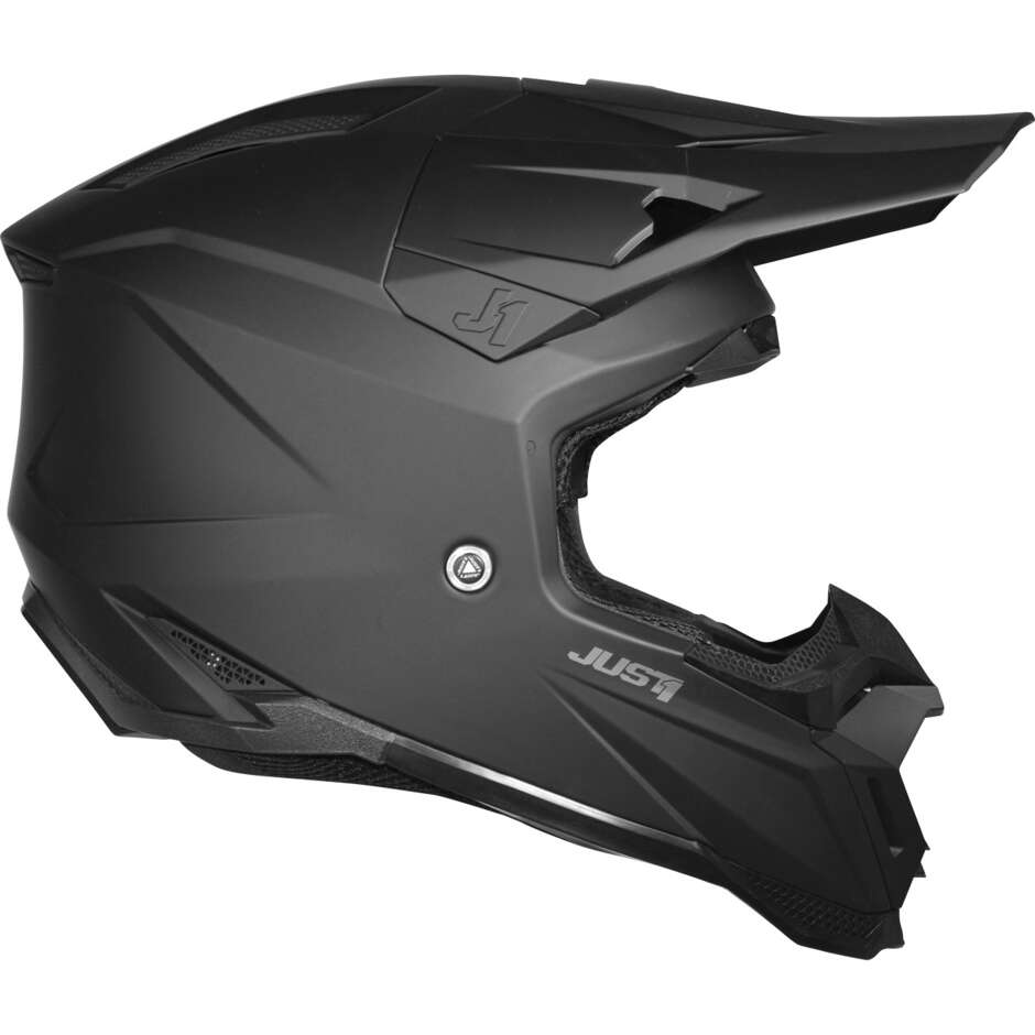Casco Moto Cross Enduro Just1 J40 06 Nero Opaco