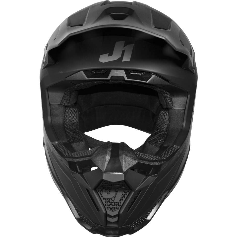 Casco Moto Cross Enduro Just1 J40 06 Nero Opaco