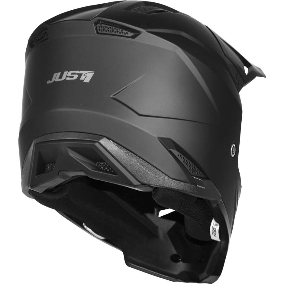 Casco Moto Cross Enduro Just1 J40 06 Nero Opaco