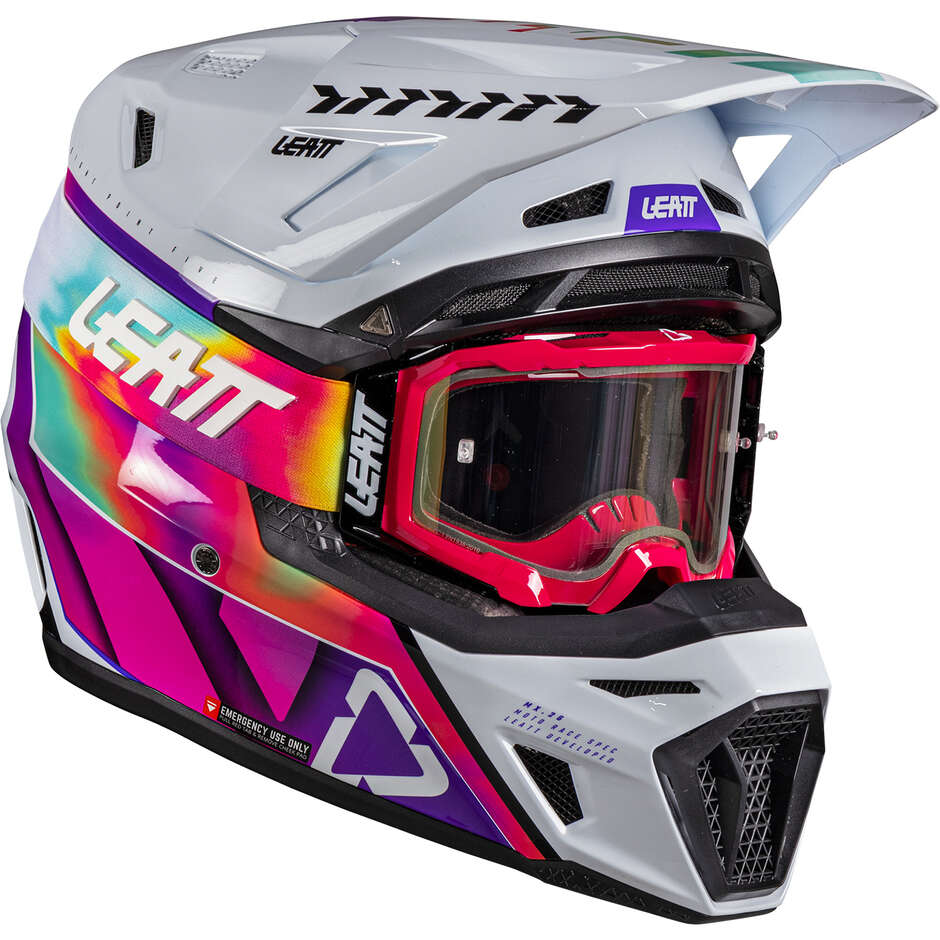 Casco Moto Cross Enduro KIT 8.5 - V26 Leatt Verde