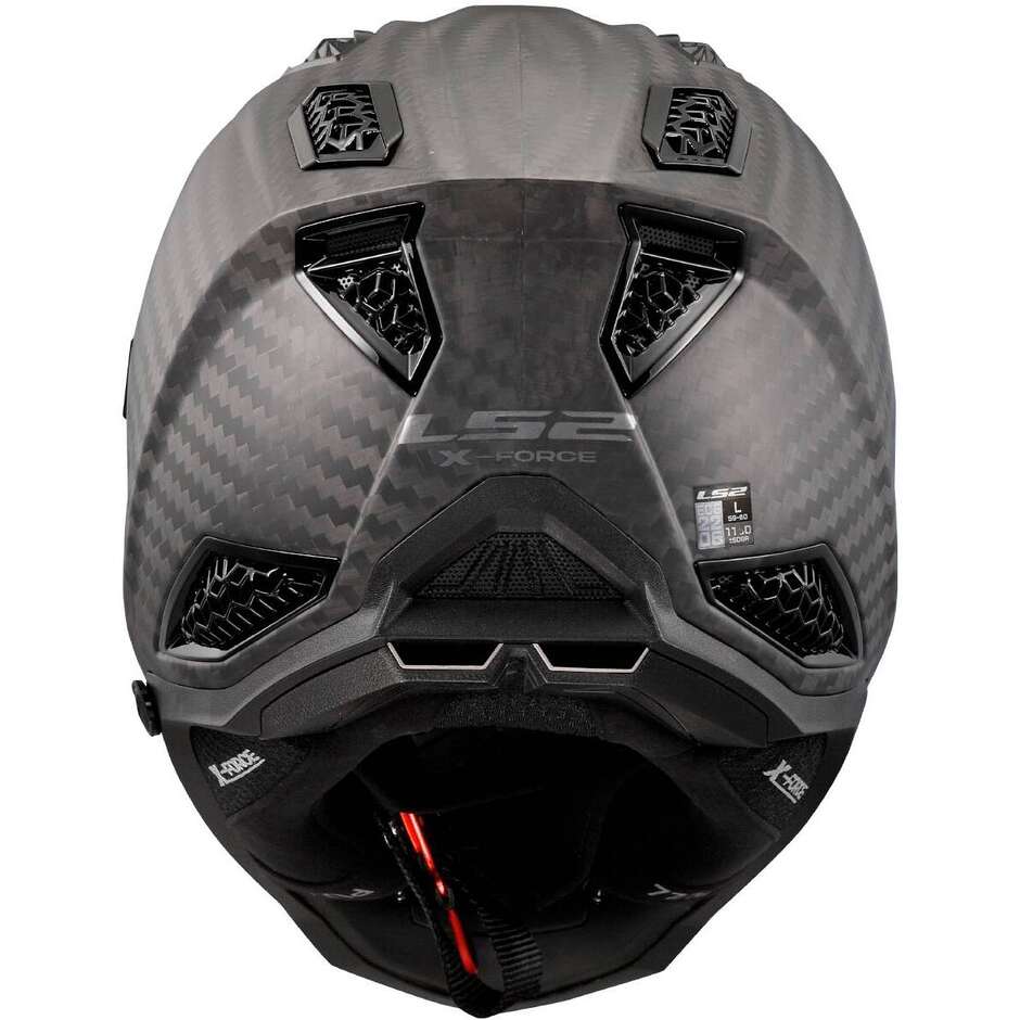 Casco Moto Cross Enduro LS2 MX703 C X-FORCE PRO FIM Carbonio Opaco