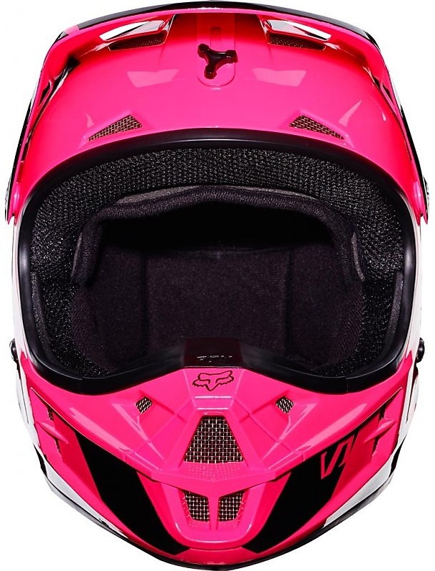 Casco cross niño Fox Racing V1 Pink Leed – Ropa de moto