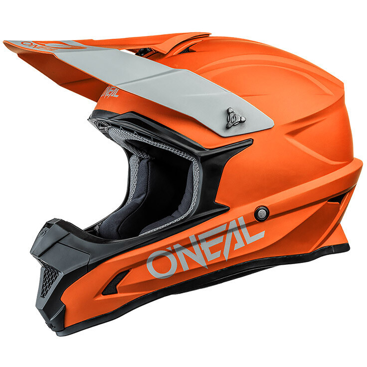 Casco Moto Cross Enduro Oneal 1SRS Helmet Solid Arancio