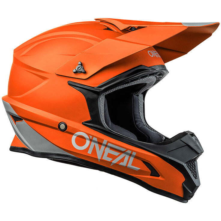 Casco Moto Cross Enduro Oneal 1SRS Helmet Solid Arancio