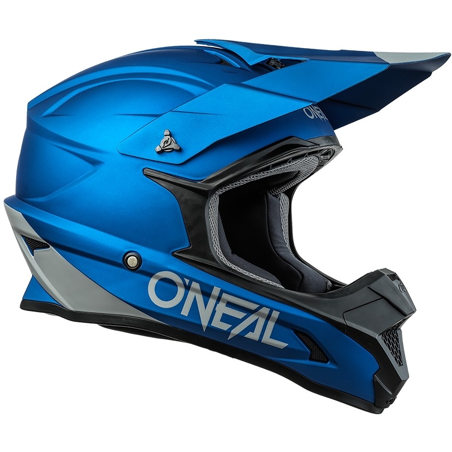 Casco Moto Cross Enduro Oneal 1Srs Helmetolid Blu