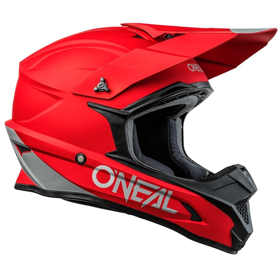 Casco Moto Cross Enduro Oneal 1Srs Helmetolid Rosso