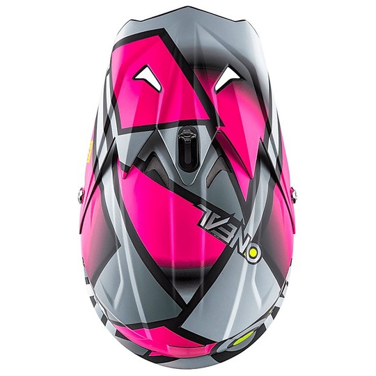 Casco moto Cross Enduro O'neal 3 Series Radium Pink