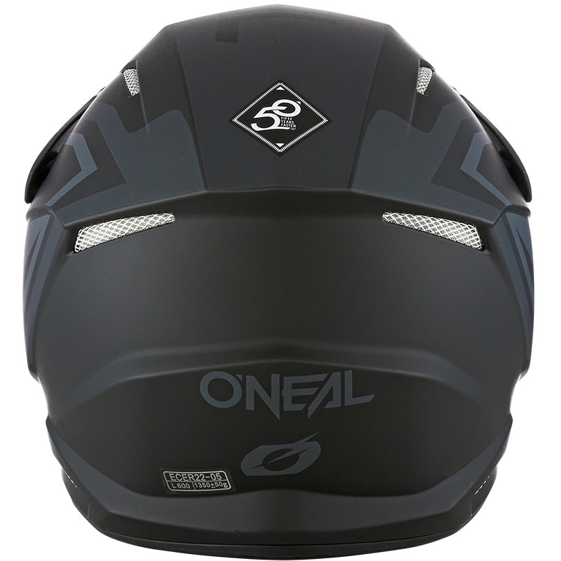Casco Moto Cross Enduro Oneal 3Srs Helmet Hybrid Nero Grigio