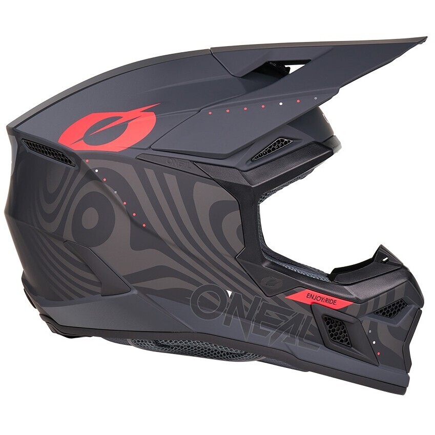 Casco Moto Cross Enduro Oneal 3SRS NOVA V.27 Nero