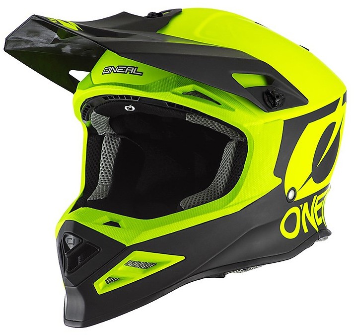 Casco Moto Cross Enduro O'neal 8 Series 2T Giallo Fluo Vendita Online 