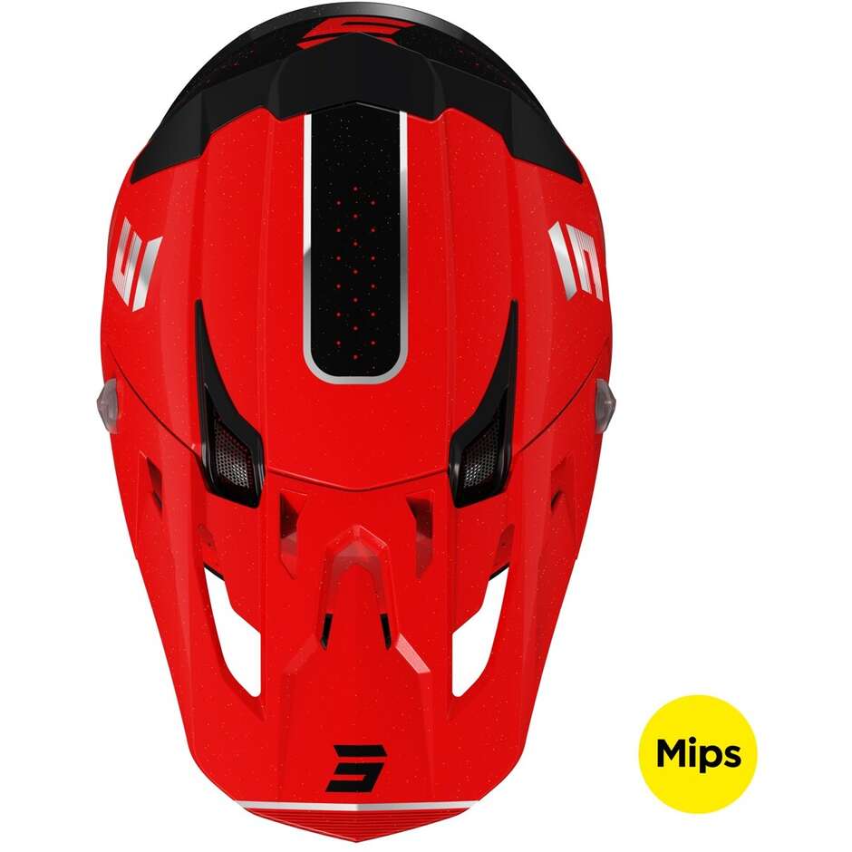 Casco Moto Cross Enduro Shot CORE HONOR Rosso Perla