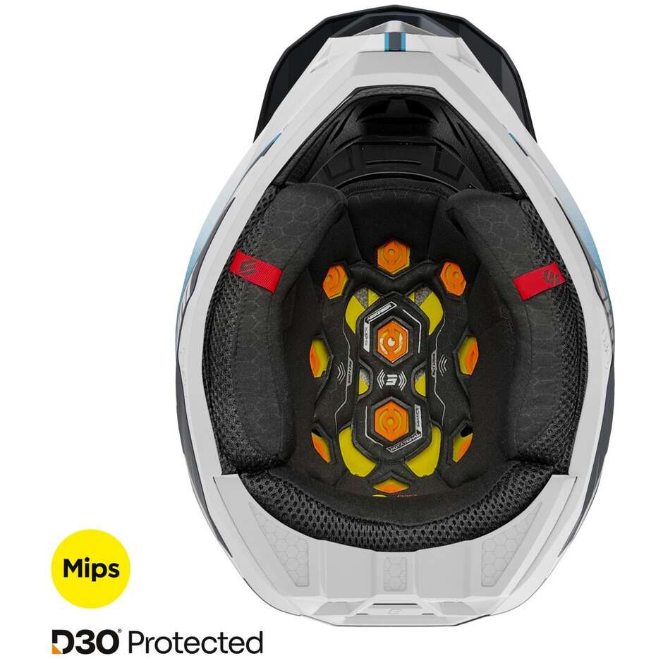 Casco Moto Cross Enduro Shot LITE CHALLENGER Blu Opaco