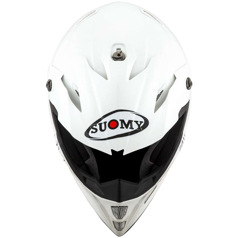 Casco Moto Cross Enduro Suomy MX SPEED PLAIN Bianco