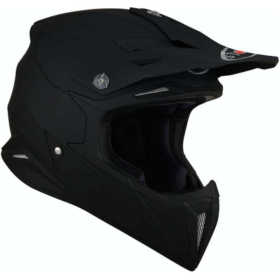 Casco Moto Cross Enduro X-WING PLAIN Opaco Nero taglia L