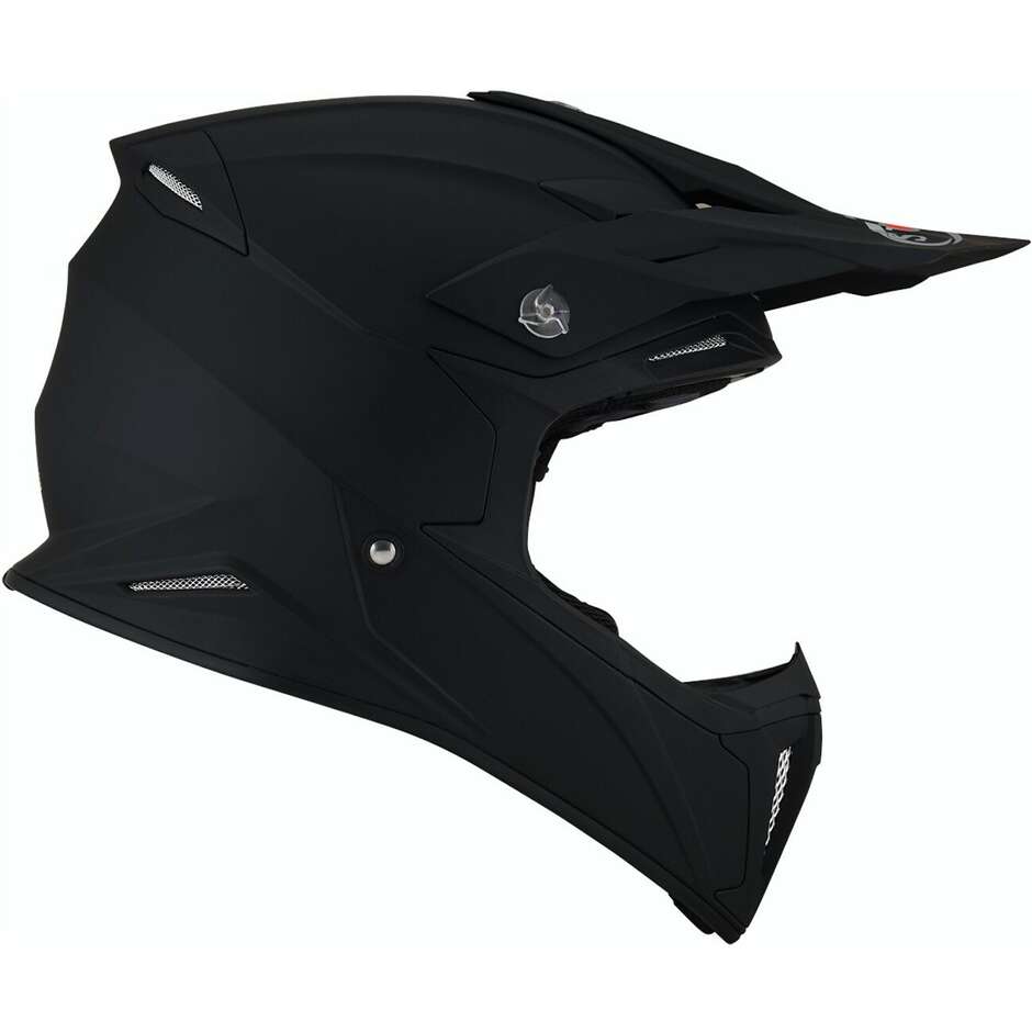 Casco Moto Cross Enduro Suomy X-WING PLAIN Opaco Nero 
