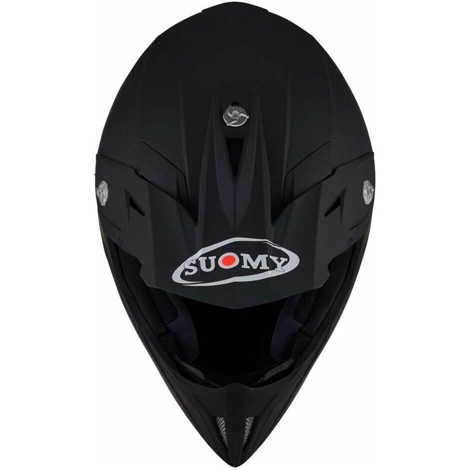 Casco Moto Cross Enduro Suomy X-WING PLAIN Opaco Nero 