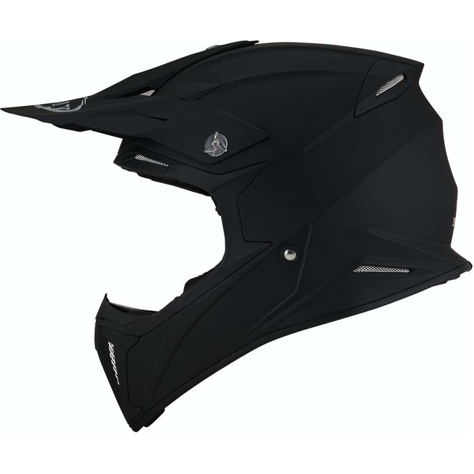Casco Moto Cross Enduro Suomy X-WING PLAIN Opaco Nero 
