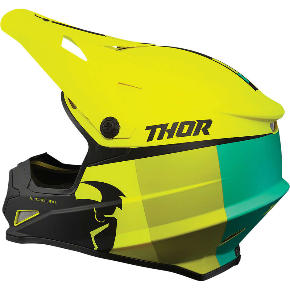 Casco Moto Cross Enduro Thor SECTOR Race Acid Lime