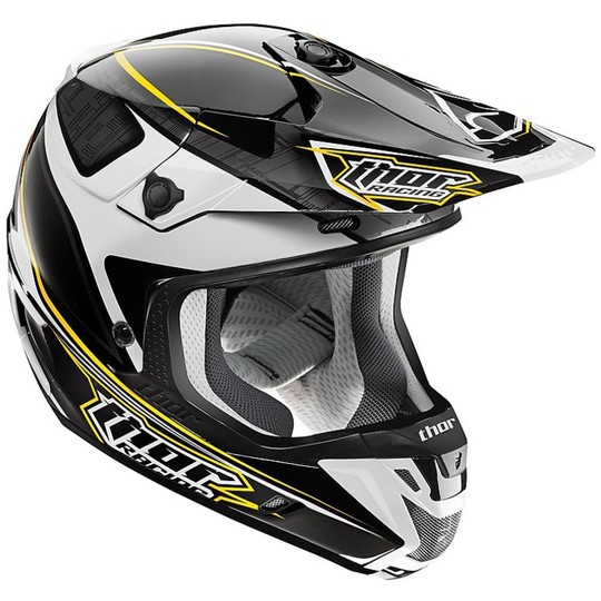 Casco Moto Cross Enduro Thor Verge Amp Helmet 2015 Nero Oro