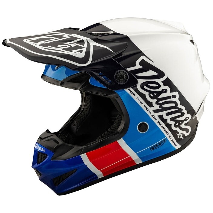 Casco Moto Cross Enduro Troy Lee Design GP RUNNER BLUE Blu R taglia S