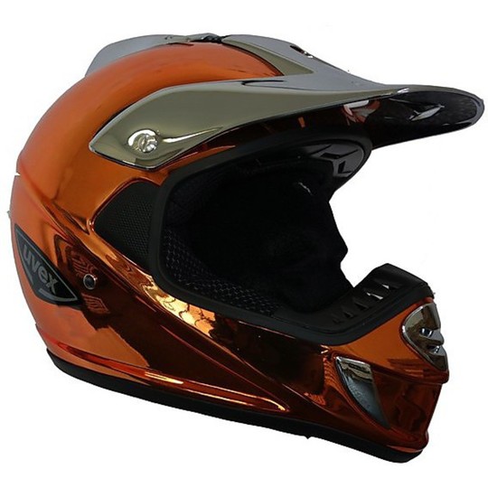 Casco Moto Cross Enduro Uvex Sx Factory Pilot Orange Cromo