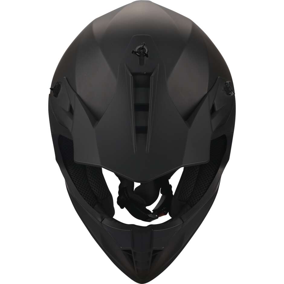 Casco Moto Cross GMS Fortis Graffi nero opaco bianco