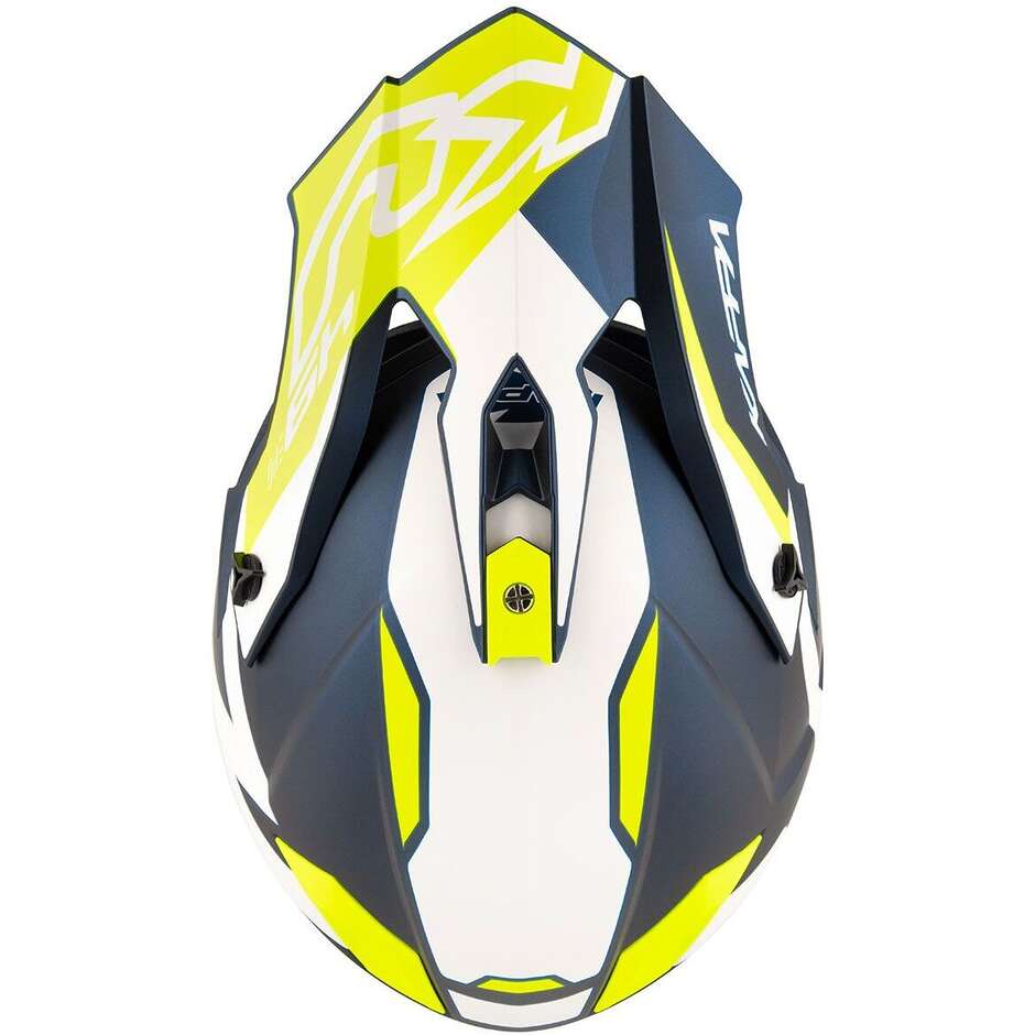 Casco Moto Cross Kappa KV49 R GREAT Nero Opaco Bianco