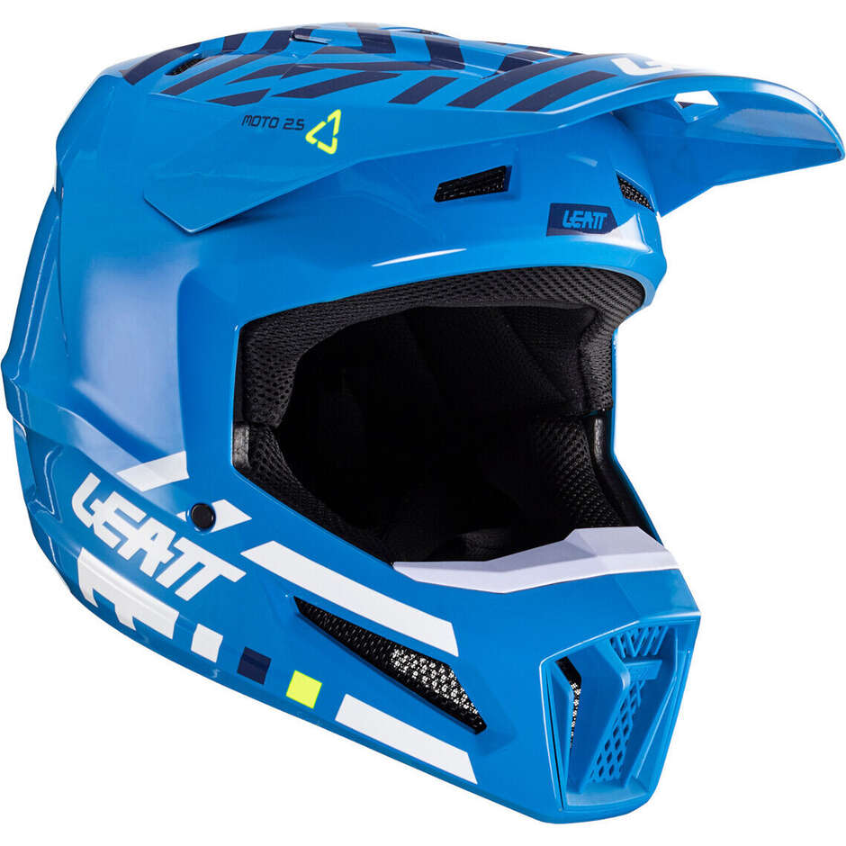 Casco Moto Cross Leatt 2.5 V24 CYAN Azzurro