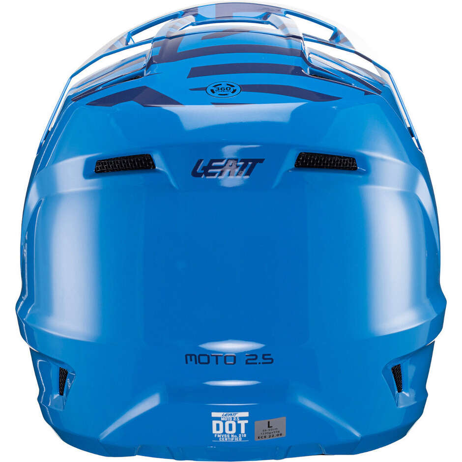Casco Moto Cross Leatt 2.5 V24 CYAN Azzurro