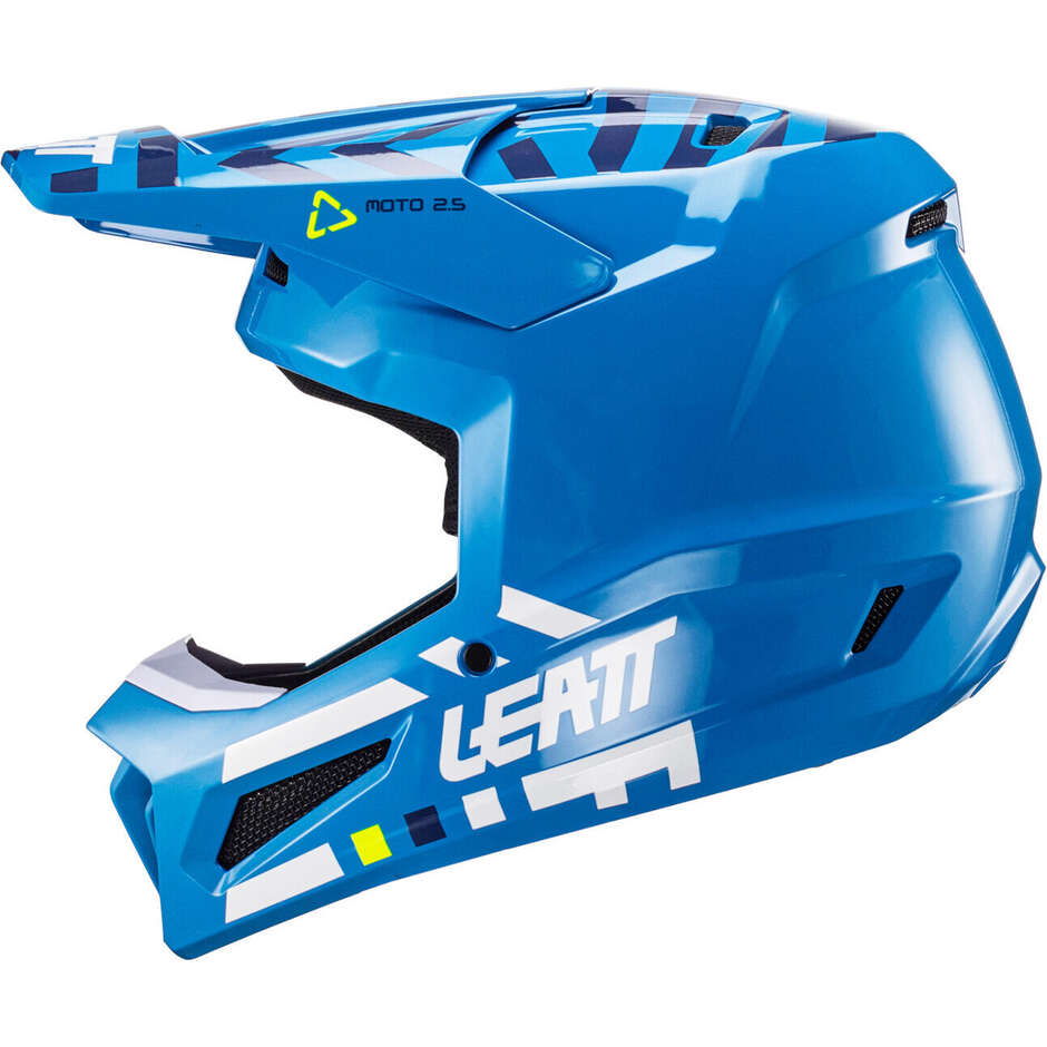 Casco Moto Cross Leatt 2.5 V24 CYAN Azzurro