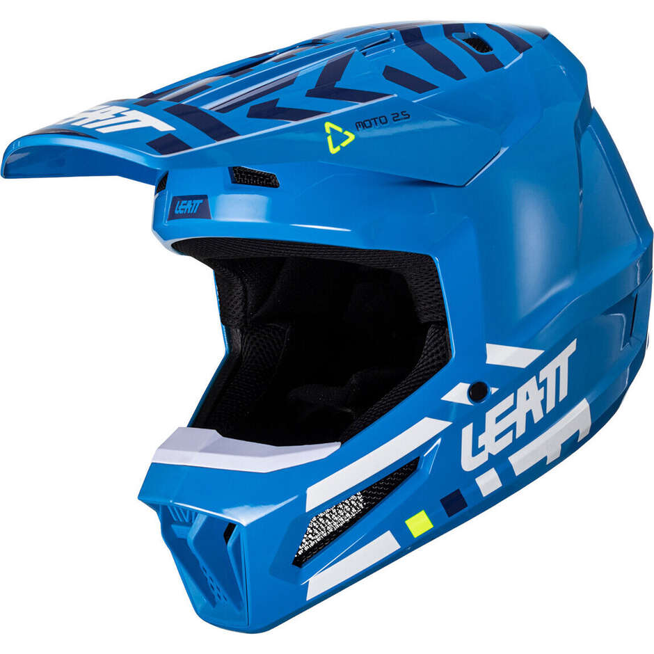 Casco Moto Cross Leatt 2.5 V24 CYAN Azzurro
