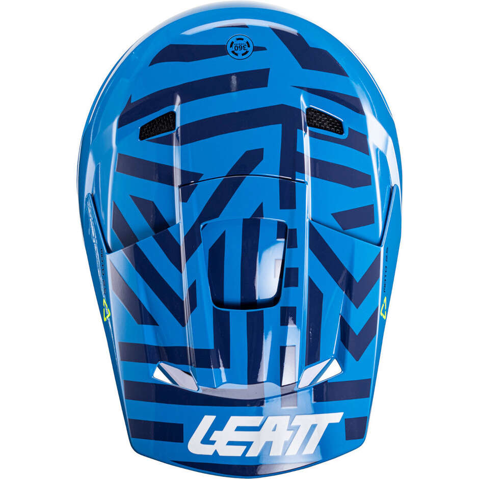 Casco Moto Cross Leatt 2.5 V24 CYAN Azzurro