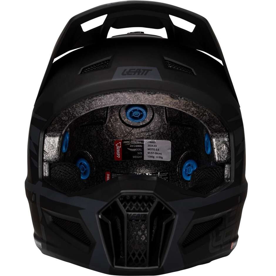 Casco Moto Cross Leatt KIT MOTO 3.5 V25 STEALTH Nero