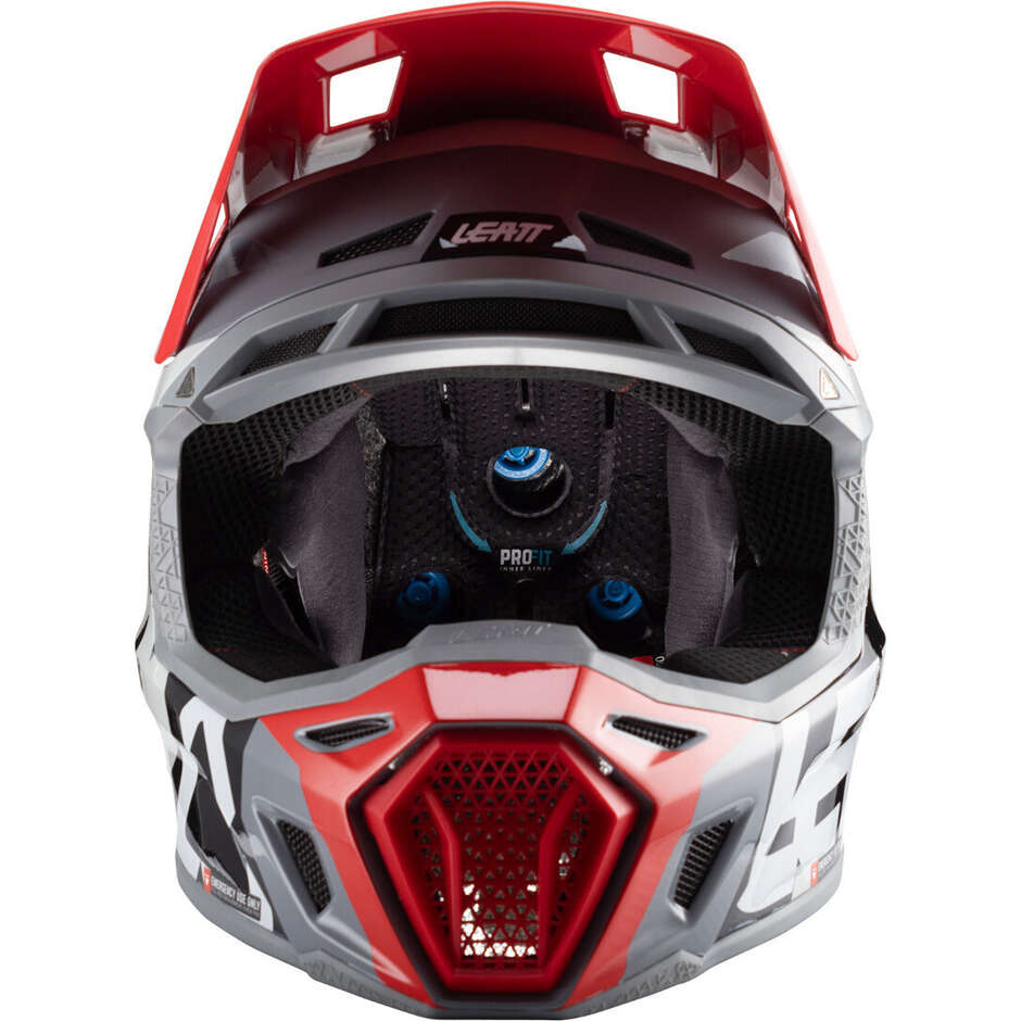 Casco Moto Cross Leatt KIT MOTO 8.5 V24 FORGE Grigio
