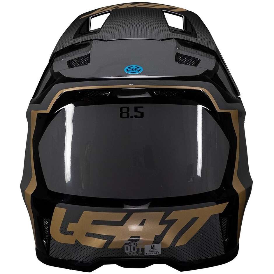 Casco Moto Cross Leatt KIT MOTO 8.5 V25 BLACK Nero