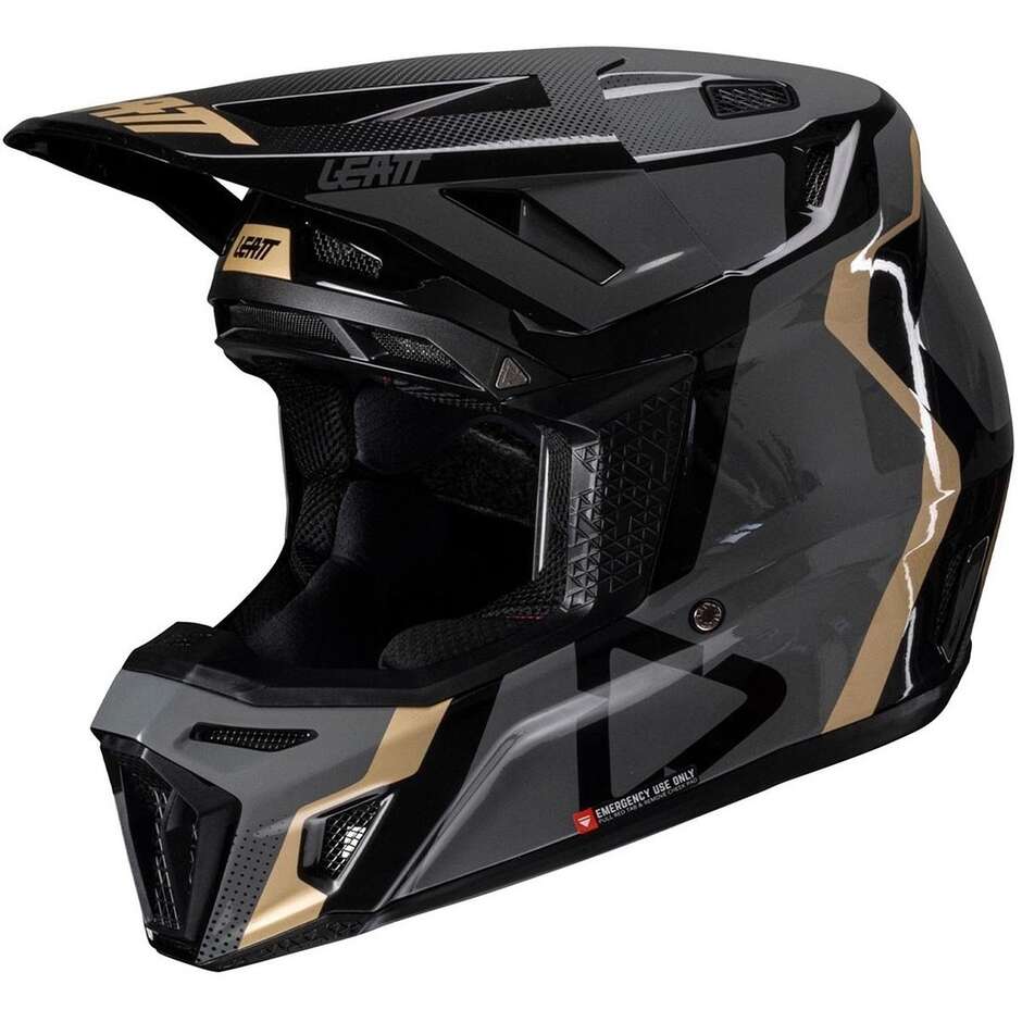 Casco Moto Cross Leatt KIT MOTO 8.5 V25 BLACK Nero