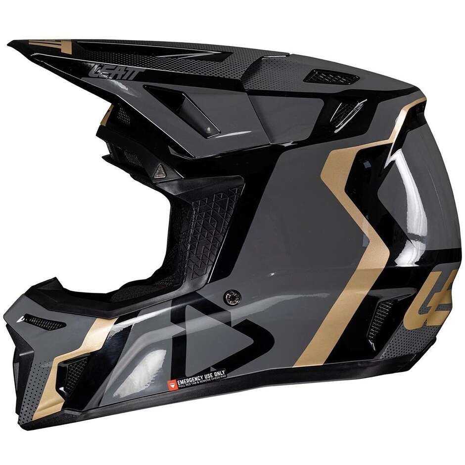 Casco Moto Cross Leatt KIT MOTO 8.5 V25 BLACK Nero
