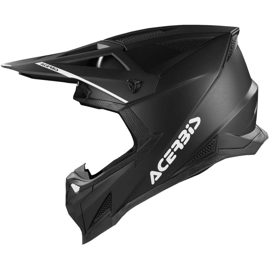 Casco Moto Cross OFFROAD T711 Nero Opaco