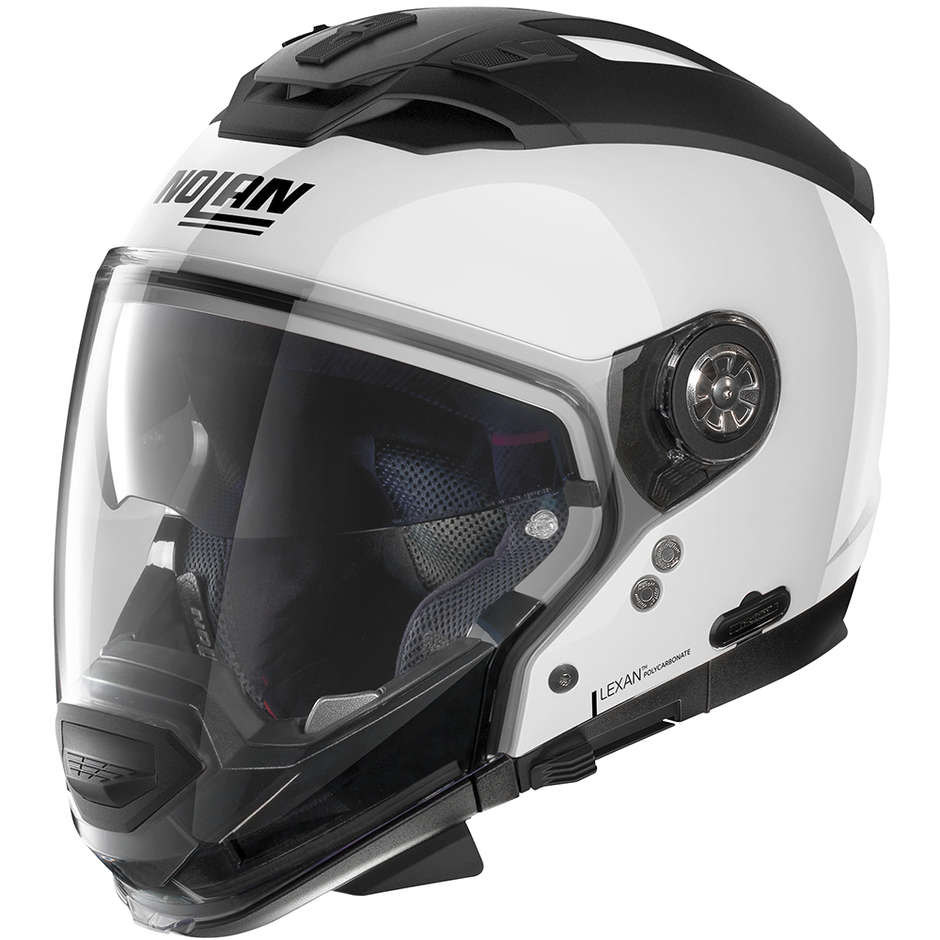 Casco Moto Crossover ON-OFF Nolan N70.2 GT Special N-Com 015 Pure Bianco