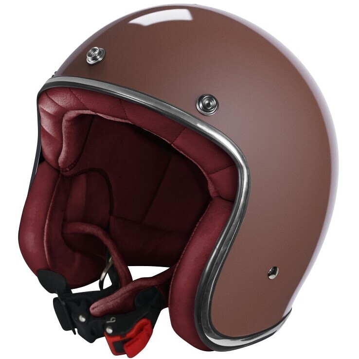 Casco Moto Custom Jet QUARTZ Solid Champagna Perla taglia S