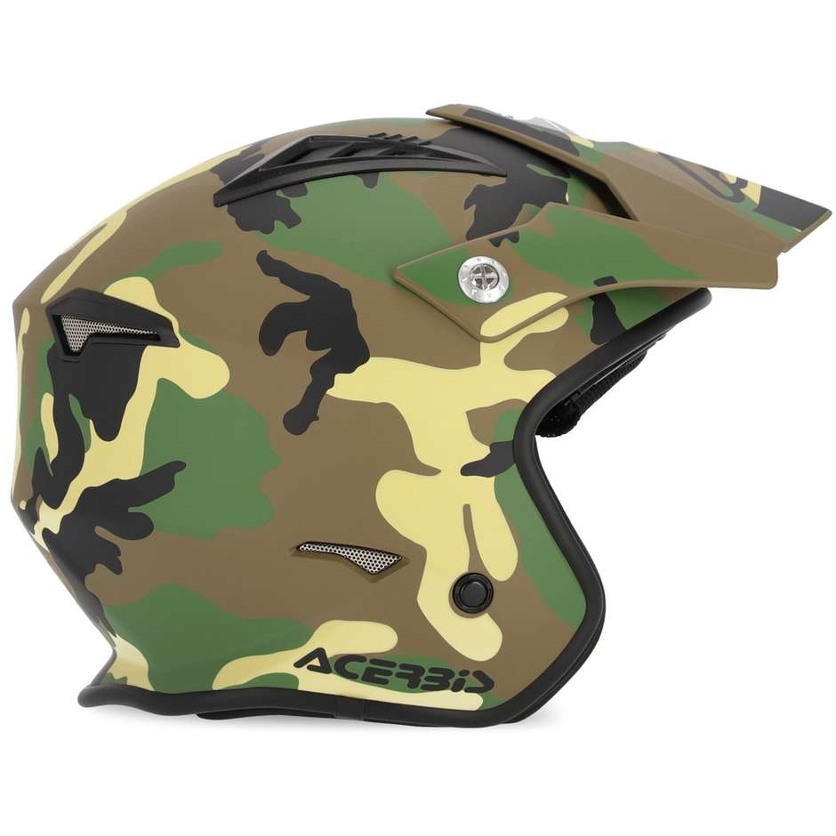Casco Moto Demi-Jet Acerbis ARIA Camouflage Army