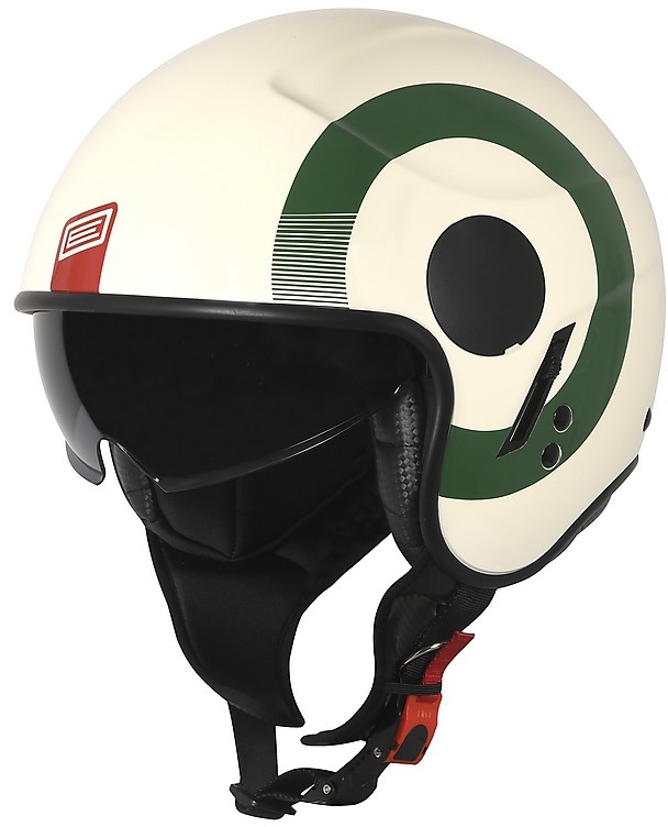 Casco Demi Jet Piaggio Style D Rosso Opaco - Caschi -  -  Ricambi e accessori per scooter e motorini