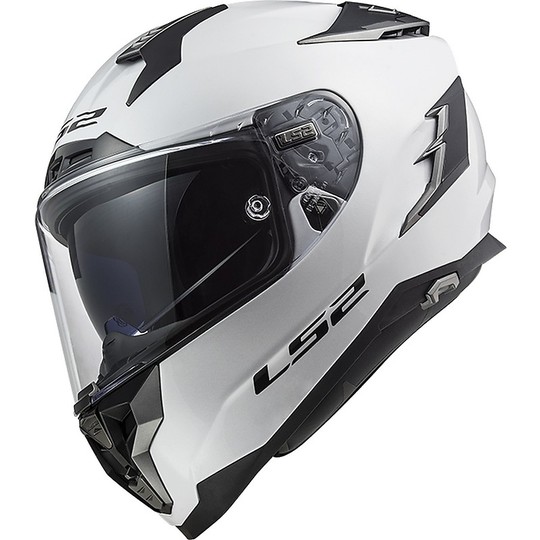 Casco Moto In Fibra HPFC LS2 FF327 CHALLENGER Solid Bianco