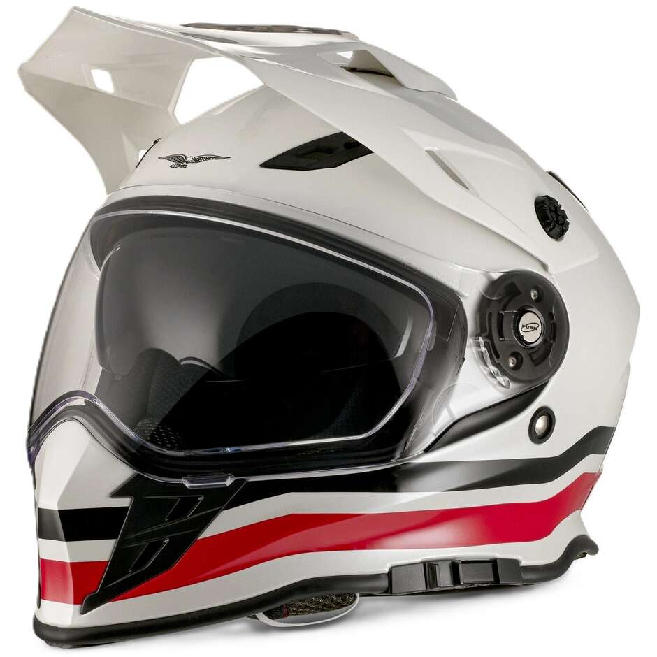 Casco Moto Integrale Adventure Moto Guzzi FF V85 22.05 Bianco
