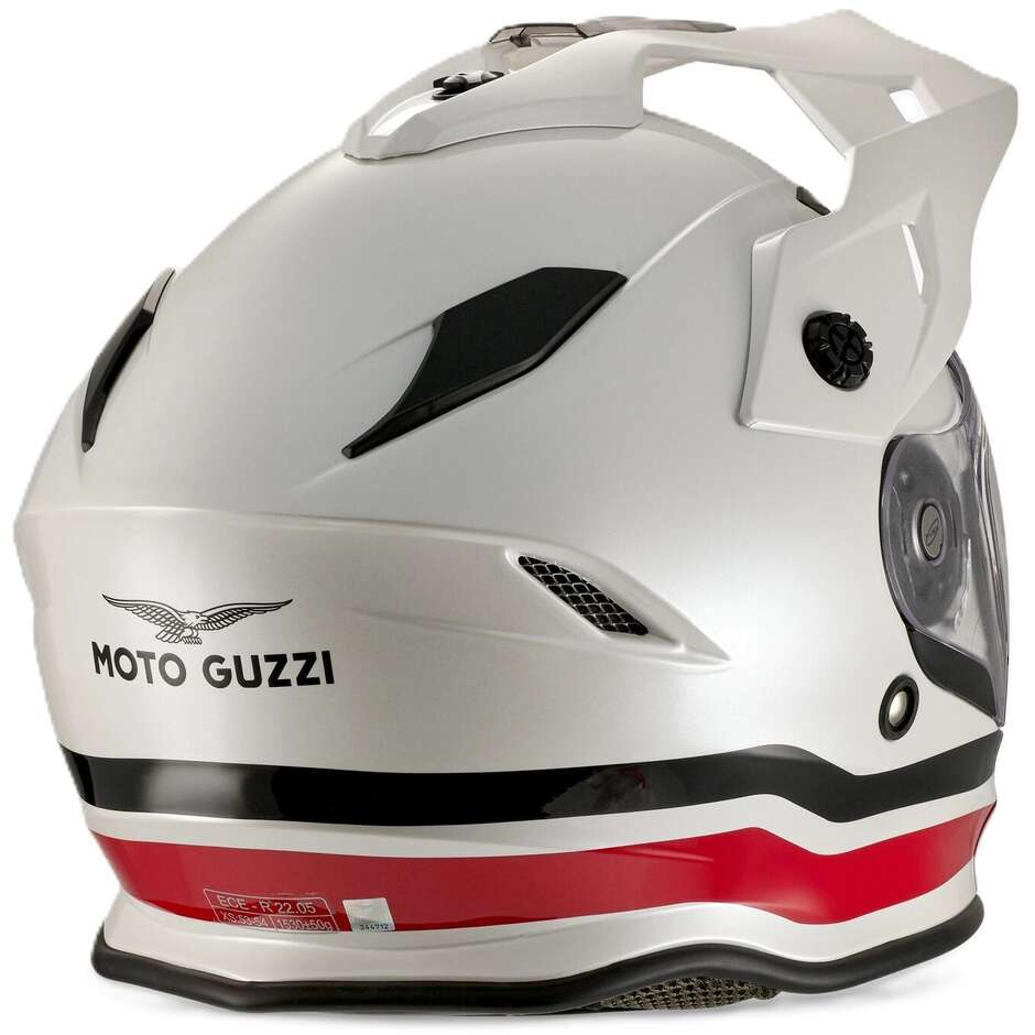 Casco Moto Integrale Adventure Moto Guzzi FF V85 22.05 Bianco