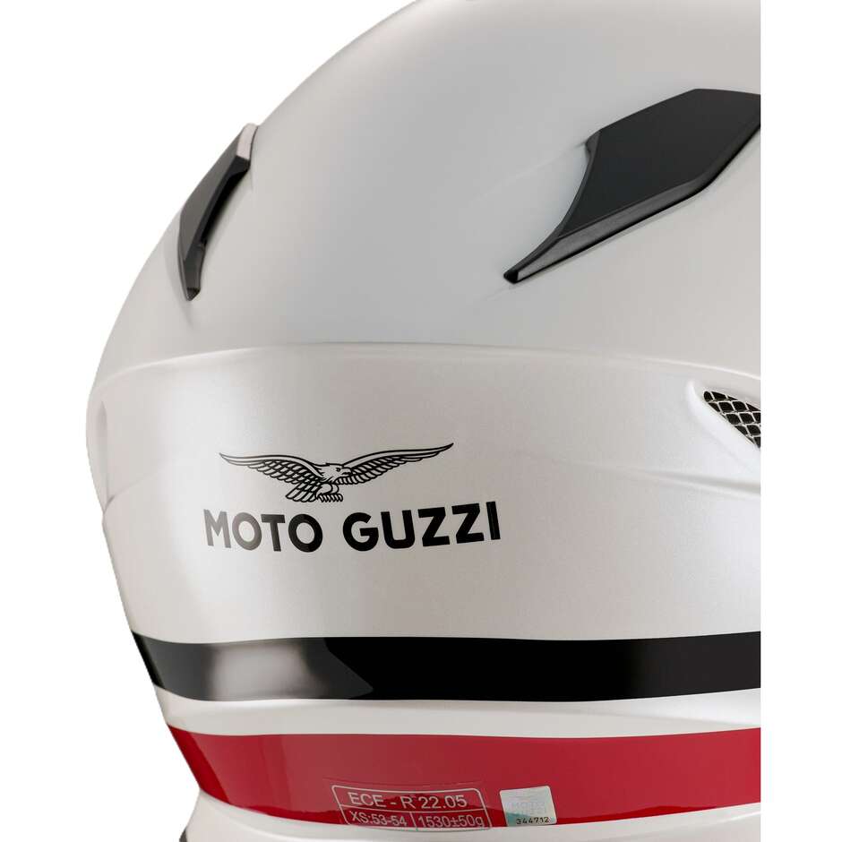 Casco Moto Integrale Adventure Moto Guzzi FF V85 22.05 Bianco