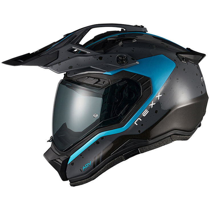Casco Moto integrale Adventure X.RALLY Yuma Grigio Blu taglia 2XL
